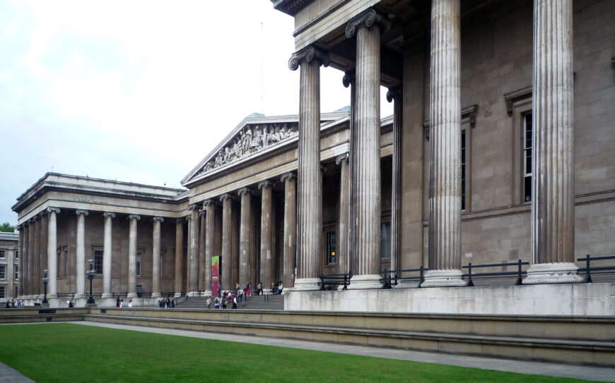 Robert Smirke, South Portico, built 1846–47, The British Museum, London, designed in 1823 and completed in 1857 (photo: Steven Zucker, CC BY-SA 3.0)