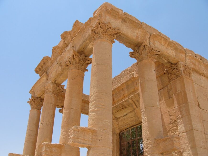 Temple of Baalshamin, 1st century C.E. (Palmyra—in modern Syria) (photo: Paul Kidd, CC BY-NC-SA 2.0)