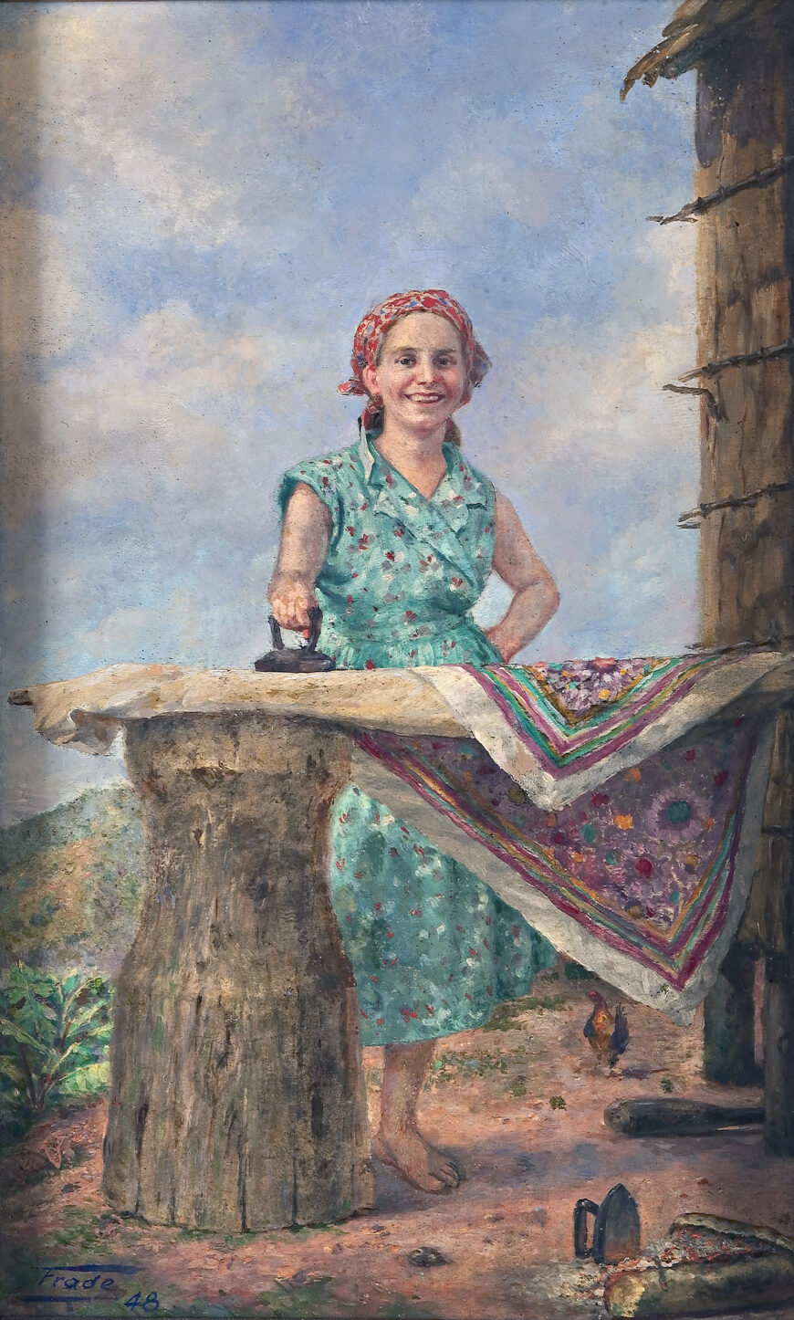 Ramón Frade, La Planchadora, 1948, oil on masonite (Instituto de Cultura Puertorriqueña, San Juan)