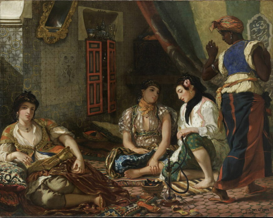 Eugène Delacroix, Women of Algiers, 1834, oil on canvas, 180 x 229 cm (Musée du Louvre, Paris)