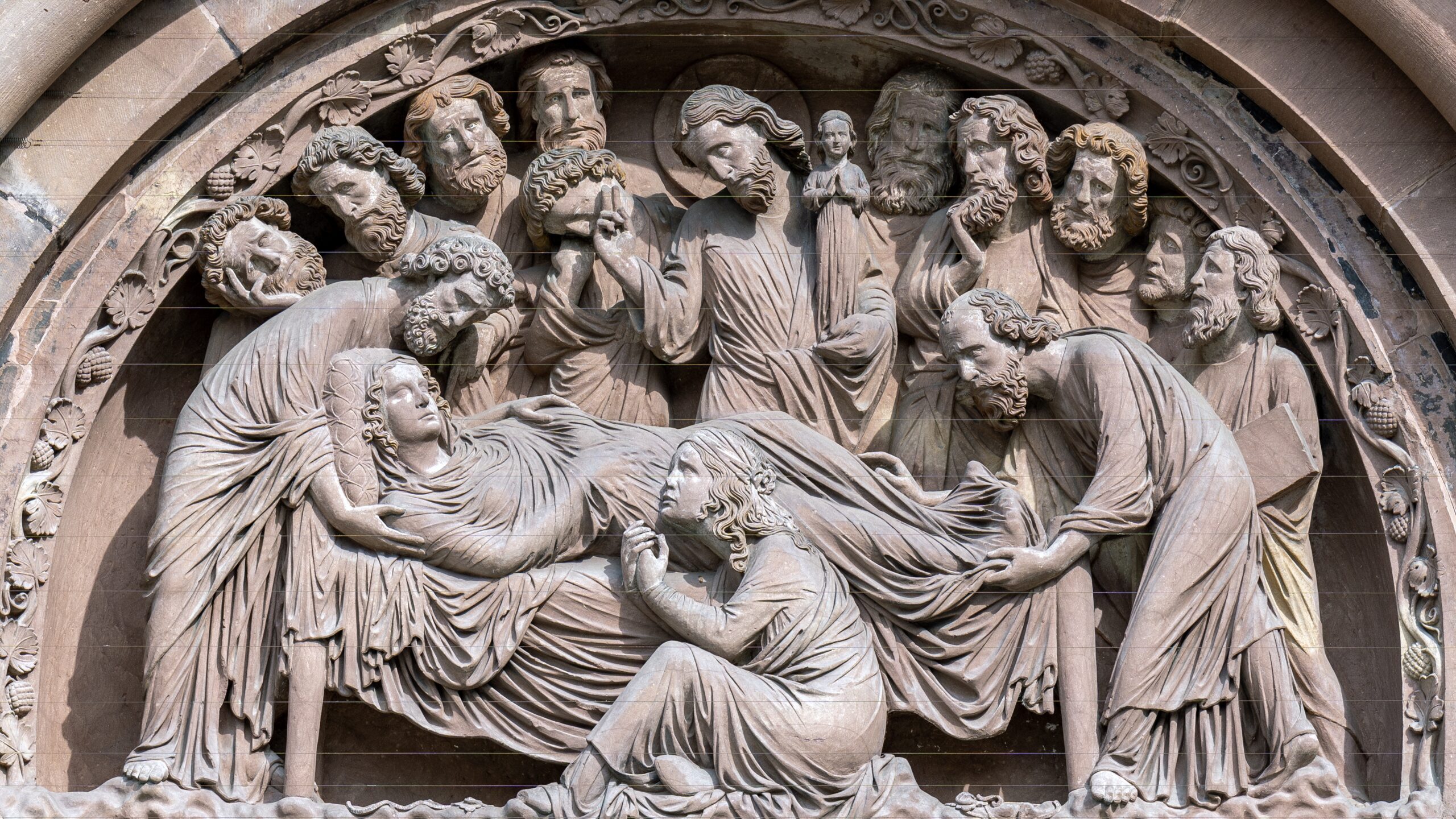 Smarthistory – Death of the Virgin, South portal, Strasbourg Cathedral