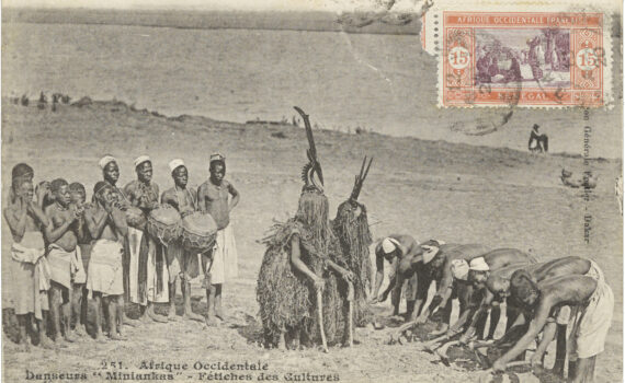 Photographic postcards of West African masquerade