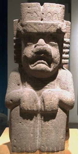 Monument 52, c. 1200–850 B.C.E. (Olmec, San Lorenzo Tenochtitlán, Veracruz), basalt, 91.9 cm high (Museo Nacional de Antropología, Mexico City)