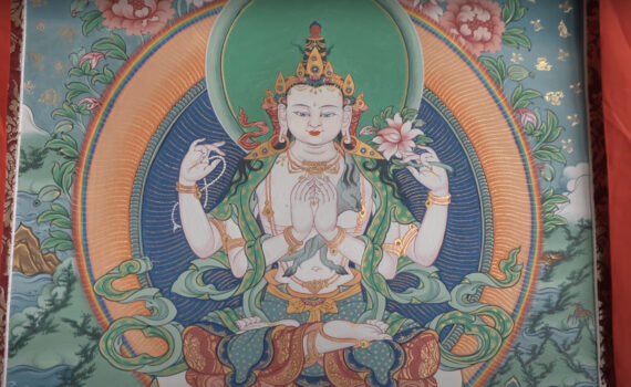 The making of a thangka painting