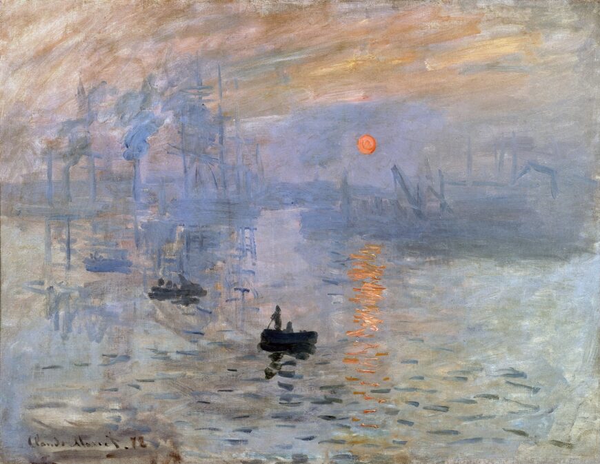 Claude Monet, Impression, Sunrise, 1872, oil on canvas, 48 x 63 cm (Musée Marmottan, Paris)