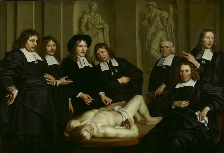 Adriaen Backer, Anatomy lesson from Dr. Frederik Ruysch , 1670, oil on canvas, 168 x 244 cm (Amsterdam Museum)
