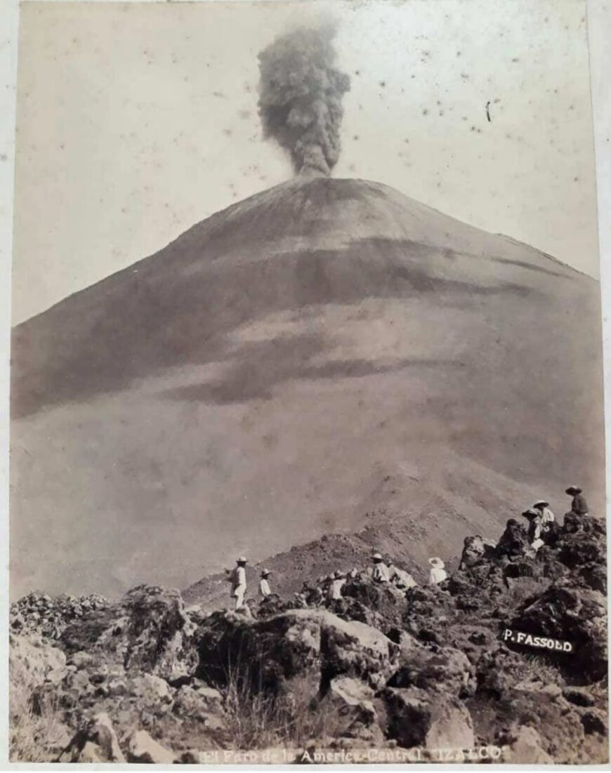Peter Fassold, photograph of the Izalco Volcano, c. 1880