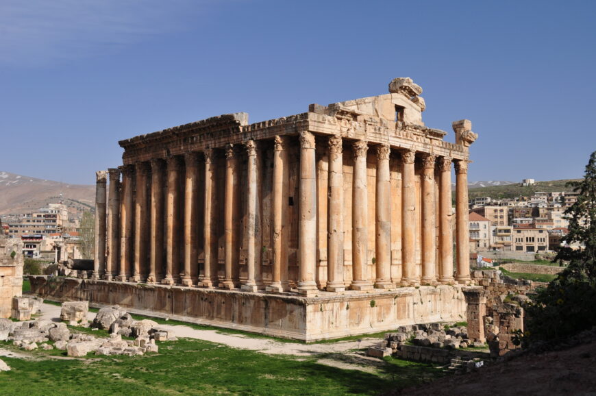 Temple of Bacchus in Baalbek (now in Lebanon) (photo: Caroline Granycome, CC BY-SA 2.0)