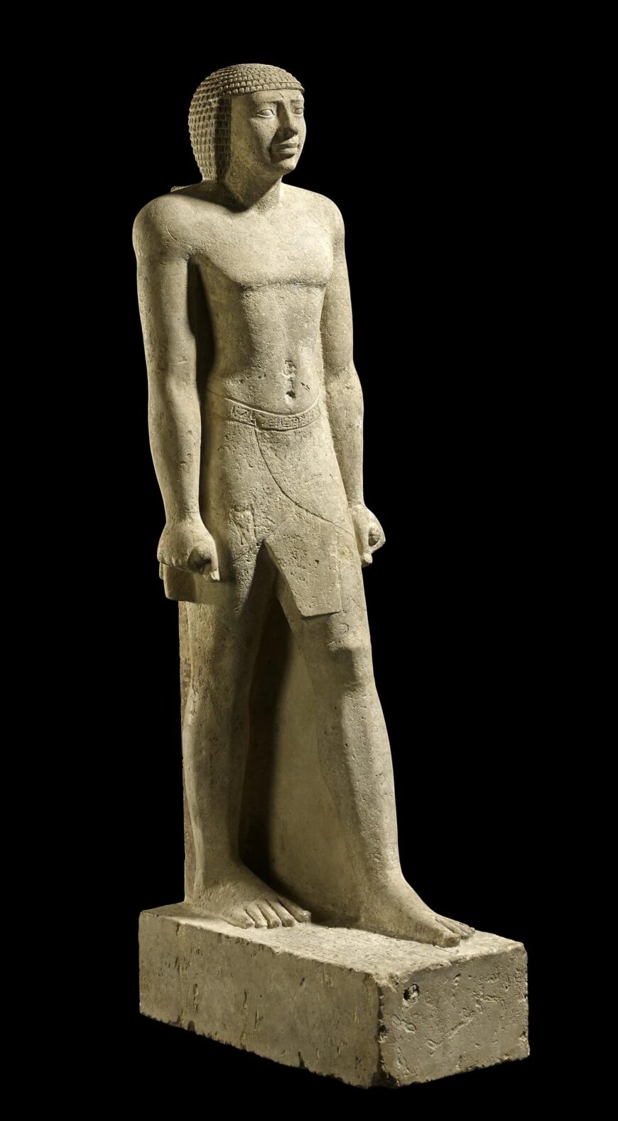 Tjayasetimu, c. 664–610 B.C.E., limestone, 4 feet 1.2 inches high (© The Trustees of the British Museum, London)