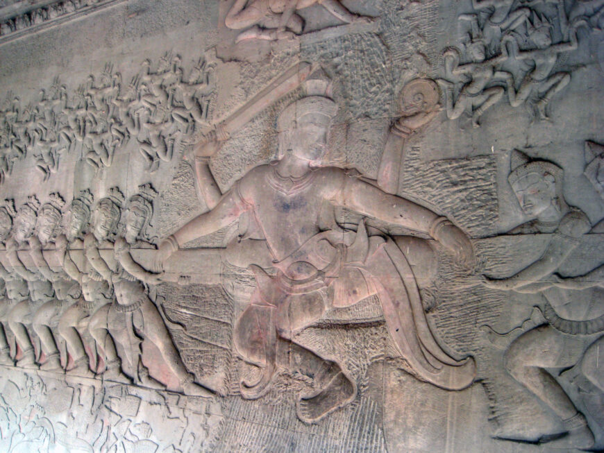 Vishnu, gods, and demons (detail), Churning of the Ocean of Milk, Angkor Wat, Siem Reap, Cambodia, 1116–50 (photo: John Brennan, CC BY-ND 2.0)