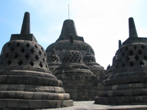 Borobudur, Indonesia, central stupa at the temple's apex in the distance (photo: Wilson Loo Kok Wee, CC BY-NC-ND 2.0)