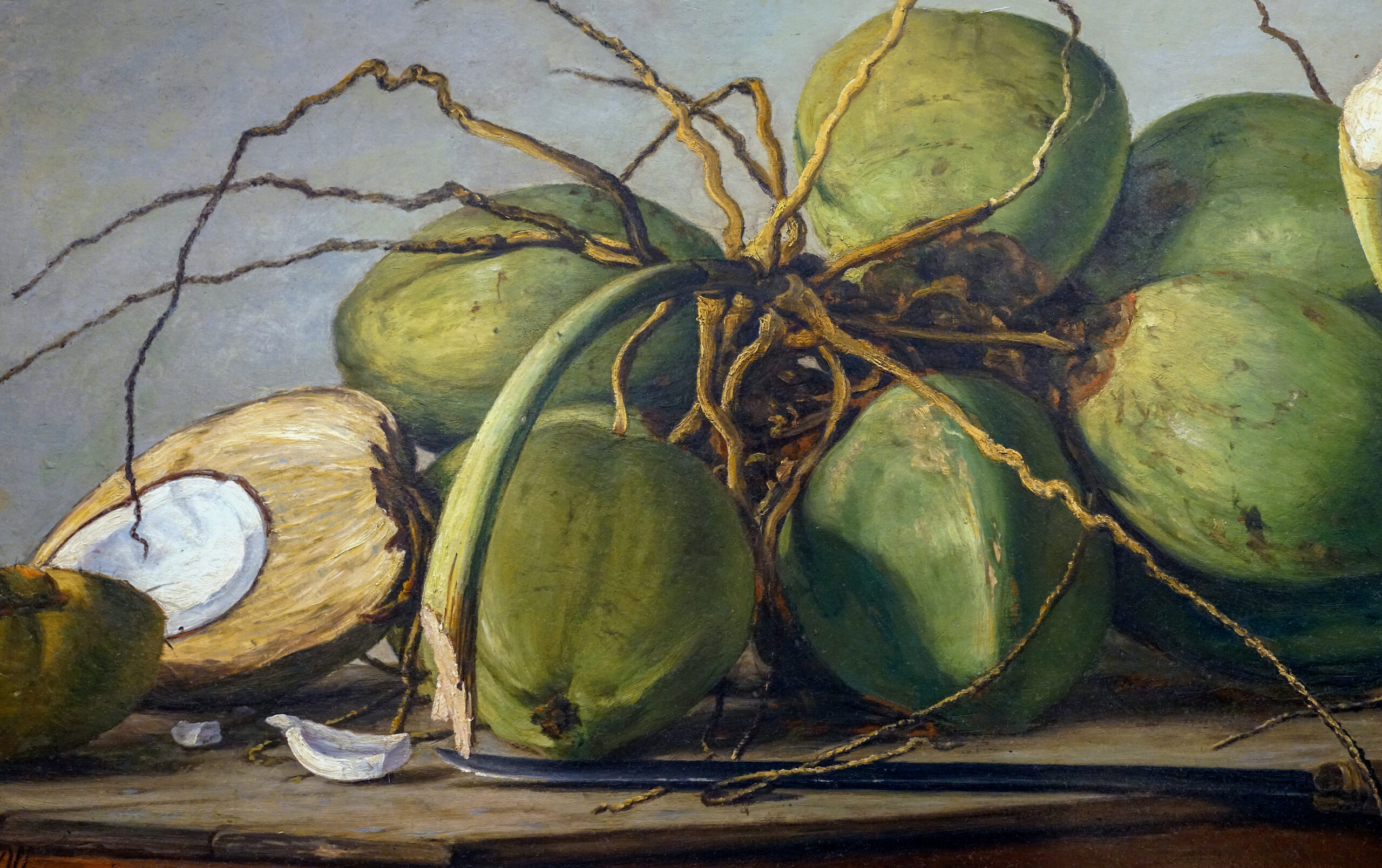Francisco Oller, <em> Still Life with Plantains and Bananas</em> and <em>Still Life with Coconuts</em>