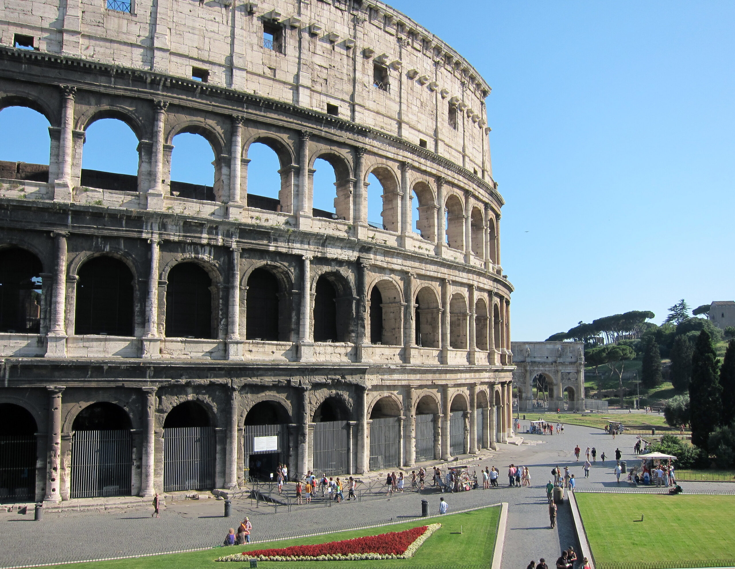 Rome's historic center was declared a UNESCO World Heritage site in 1980. Colosseum (Flavian Amphitheater), Rome, c. 70–80 C.E., 189 x 156 m (photo: Dr. Kimberly Cassibry, CC BY-NC-SA 4.0)