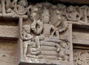Vishnu, above doorway, Dashavatara Temple, Deogarh, India, 6th century