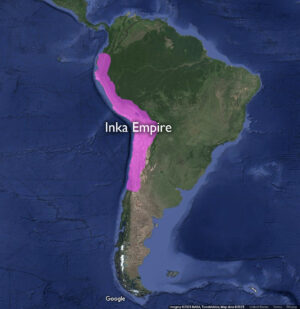 Inka Empire map (underlying map © Google)