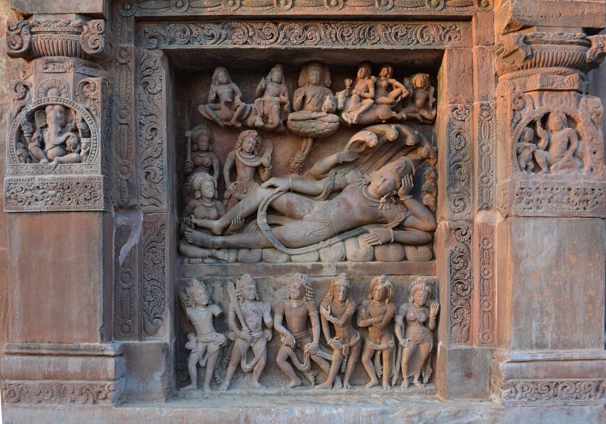 Vishnu reclining, southern wall, Dashavatara Temple, Deogarh, India, 6th century