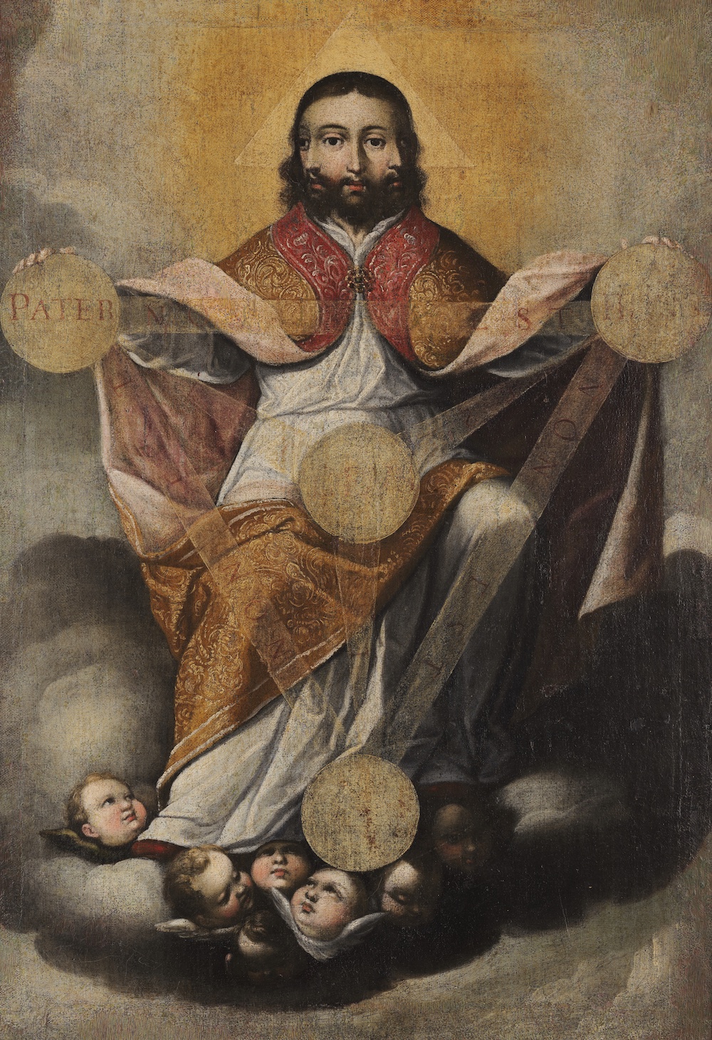 Gregorio Vasquez de Arce y Ceballos, Symbol of the Trinity, 17th century (Colonial Museum, Bogotá)