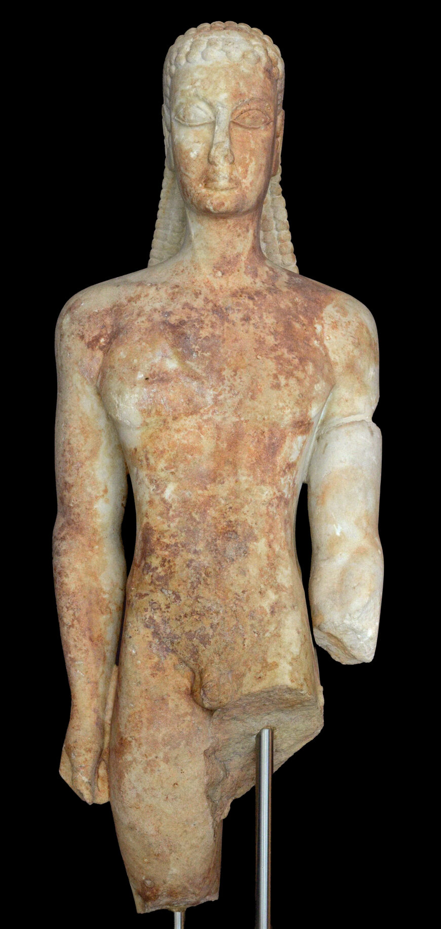 Smarthistory – Marble statue of a kouros (New York Kouros)