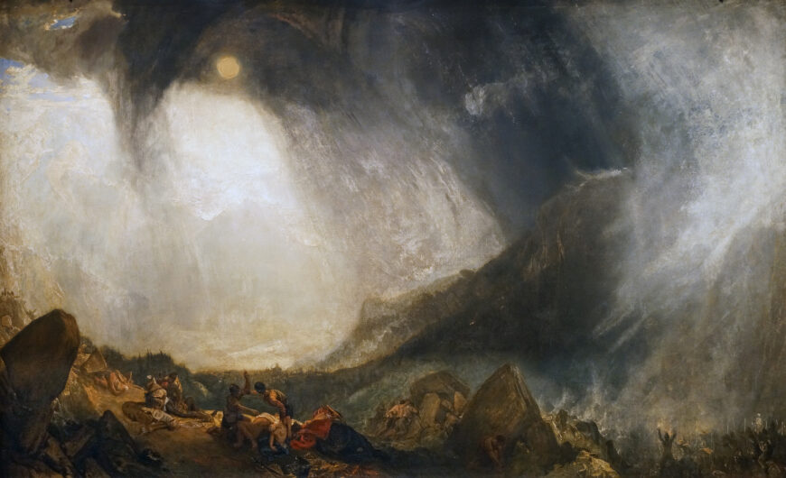 Joseph Mallord William Turner, Snow Storm: Hannibal and his Army Crossing the Alps, exhibited 1812, oil on canvas, 146 x 237.5 cm (Tate Britain, London; photo: Steven Zucker, CC BY-NC-SA 2.0)