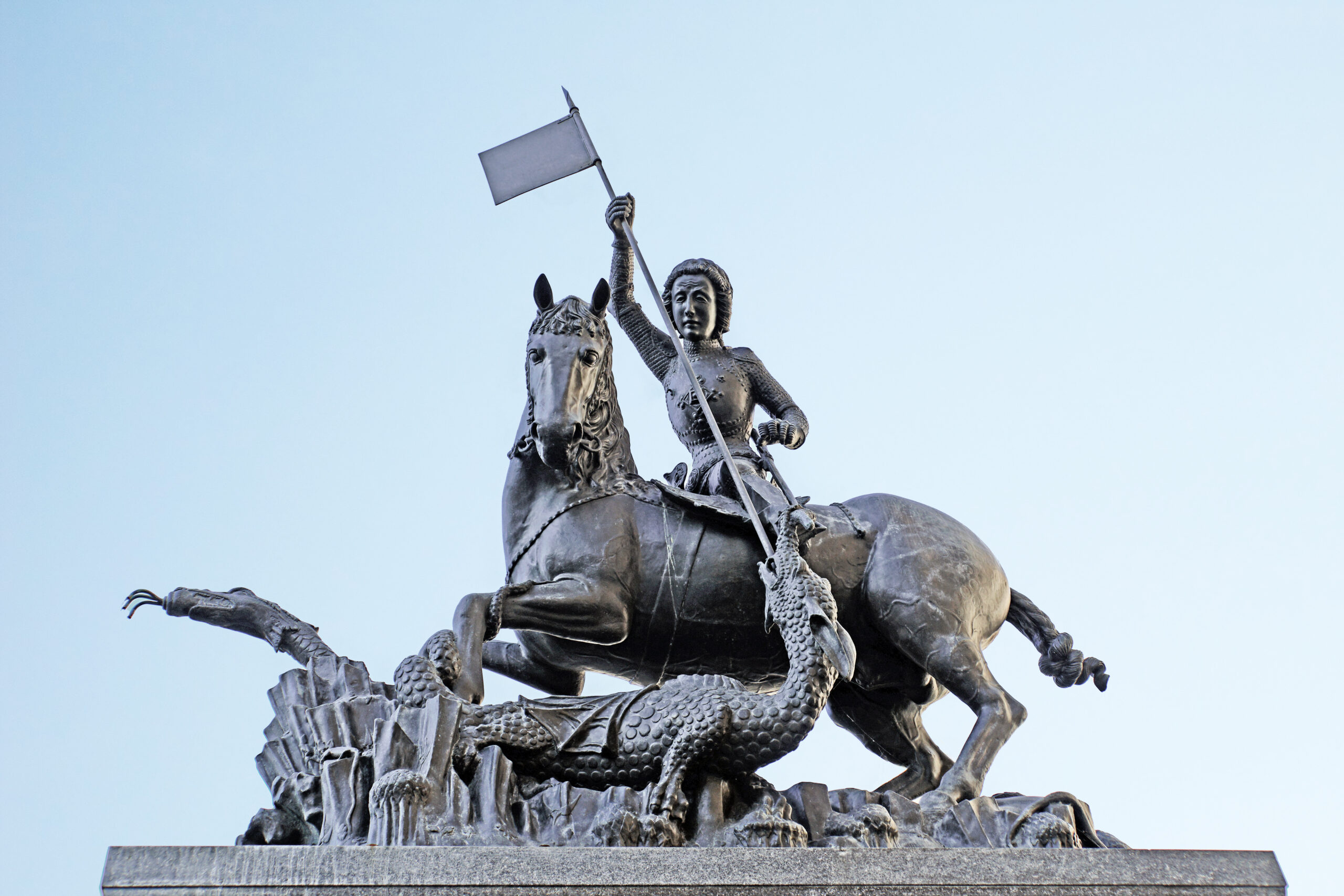 The statue of Saint George in Prague