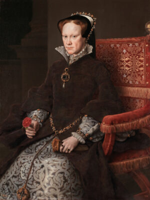 Anthonis Mor, Portrait of Mary Tudor, 1554, oil on panel, 178 x 136.5 cm (Museo Nacional del Prado, Madrid)