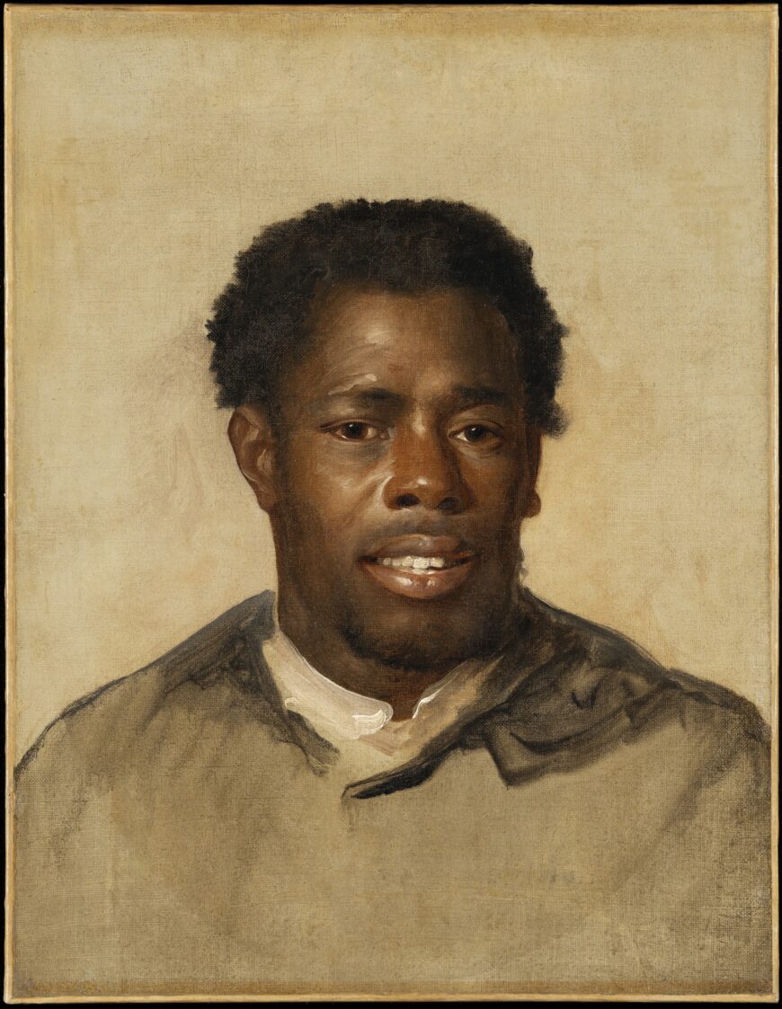 John Singleton Copley, Head of a Negro, 1777 or 1778, oil on canvas, 70.5 x 60.3 x 7.6 cm (Detroit Institute of Arts Museum)
