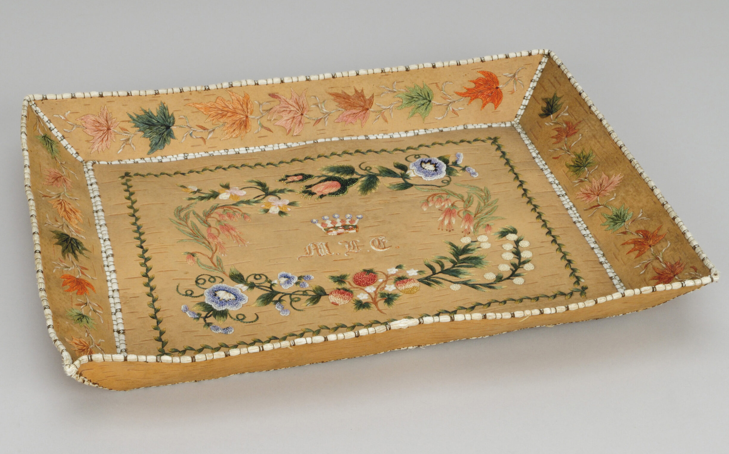 Embroidered diplomacy, the Elgin Trays