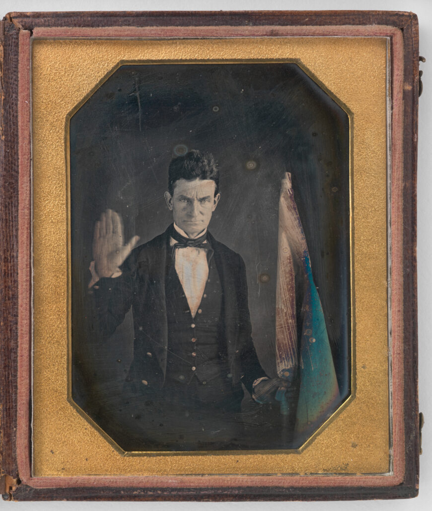 Augustus Washington, John Brown, c. 1846–47, quarter-plate daguerreotype, 11.4 x 19.7 cm (National Portrait Gallery, Smithsonian Institution, Washington, D.C.)