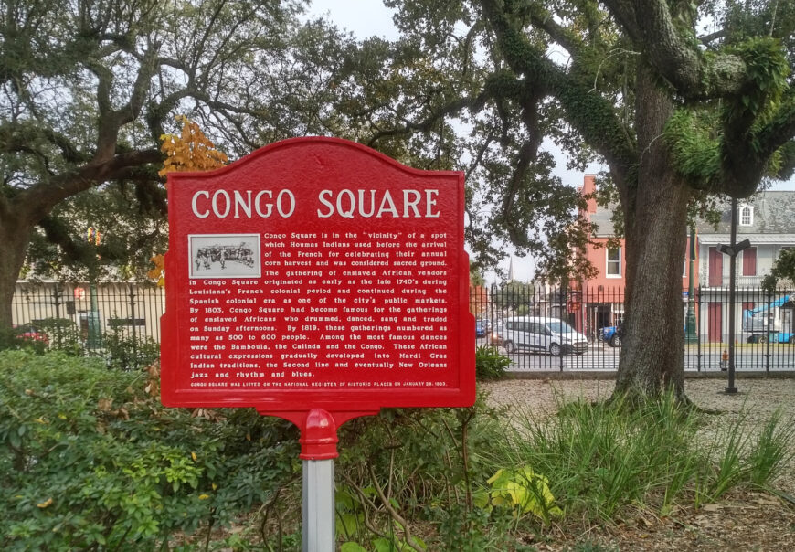 Congo Square, New Orleans, Louisiana (photo: Southernbelle1628, CC BY-SA 4.0)