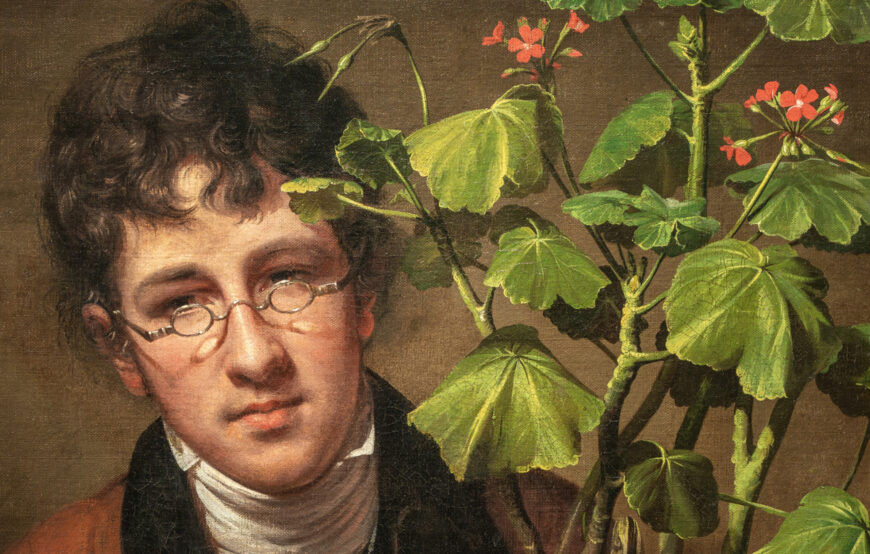 Rembrandt Peale, Rubens Peale with a Geranium, 1801, oil on canvas, 71.4 x 61 cm (National Gallery of Art, Washington, D.C.)