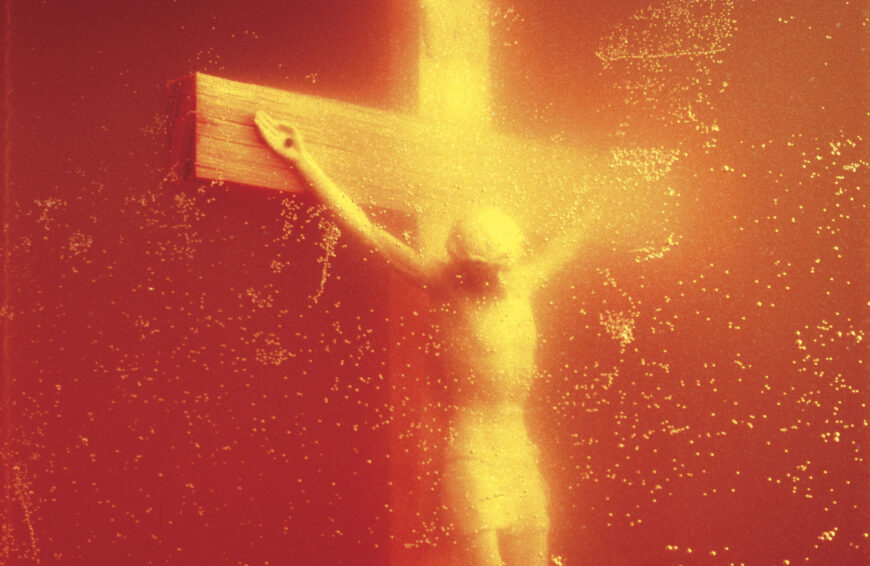 Crucifixion (detail), Andres Serrano, Piss Christ, 1987, Cibachrome print, 152.4 x 101.6 cm © Andres Serrano