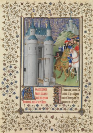 Herman, Paul, and Jean de Limbourg, The Belles Heures of Jean de France, Duc de Berry, 1405–8/1409, tempera, gold and ink on vellum, single leaf, 23.8 x 17 cm (The Cloisters Collection, The Metropolitan Museum of Art, New York)