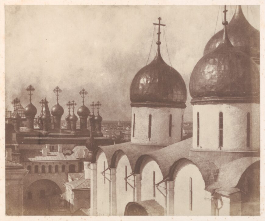 Roger Fenton, <em>Moscow, Domes of Churches in the Kremlin</em>, 1852, salted paper print, 17.9 x 21.6 cm (The Metropolitan Museum of Art)