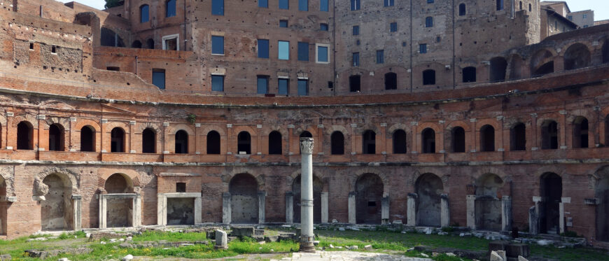 Apollodorus of Damascus, The Markets of Trajan, 112 C.E., Rome (photo: Steven Zucker, CC BY-NC-SA 2.0)