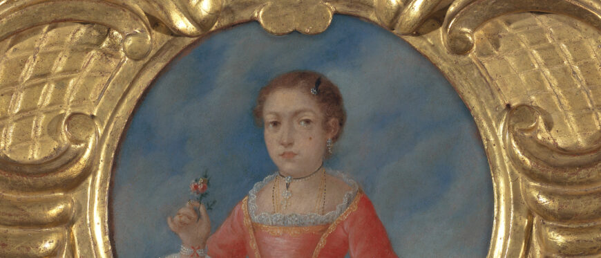 Diego Antonio de Landaeta, Portrait of Petronila Méndez, 1763, oil on panel, Caracas, Venezuela, 6.5 x 7 5/8 inches (Collection of the Carl & Marilynn Thoma Foundation)