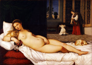 Titian, Venus of Urbino, 1538, oil on canvas, 165.5 x 119.2 cm (Uffizi, Florence, Italy)