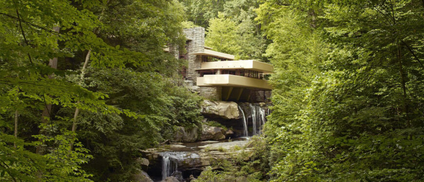 Frank Lloyd Wright, Fallingwater (Edgar J. Kaufmann House), 1935–38, Bear Run, Pennsylvania (Highsmith Archive, Library of Congress; photo: Carol M. Highsmith)