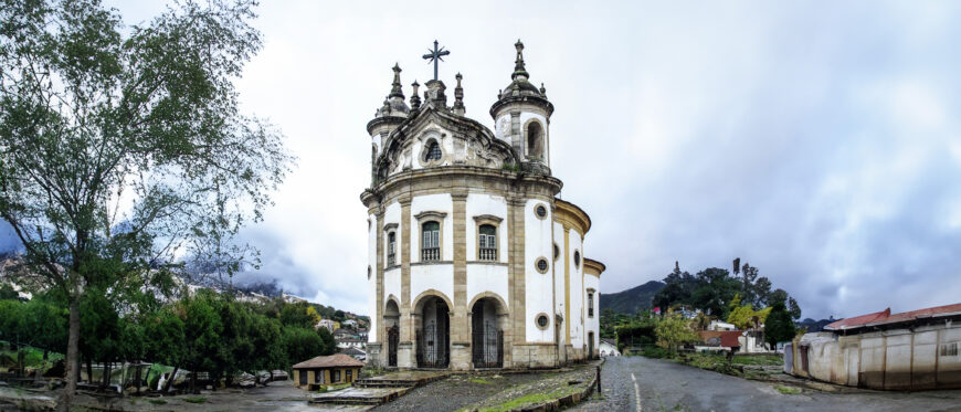 Church of Our Lady of the Rosary of the Blacks, 18th century, Ouro Preto, Brazil (photo: Juliana Bruder, CC BY-SA 4.0)