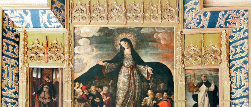 Alejo Fernández, The Virgin of the Navigators, 1531–36, oil on panel (Reales Alcázares, Seville)