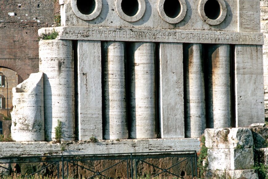 Tomb of the Baker M. Vergileus Eurysaces (part of the William L. MacDonald Collection, Princeton University)