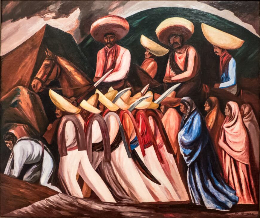 José Clemente Orozco, Zapatistas, 1931, oil on canvas, 114.3 x 139.7 cm (The Museum of Modern Art, New York)