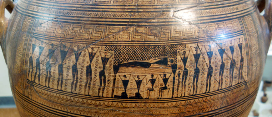 Dipylon Amphora, c. 755-750 B.C.E., ceramic, 160 cm (National Archaeological Museum, Athens)