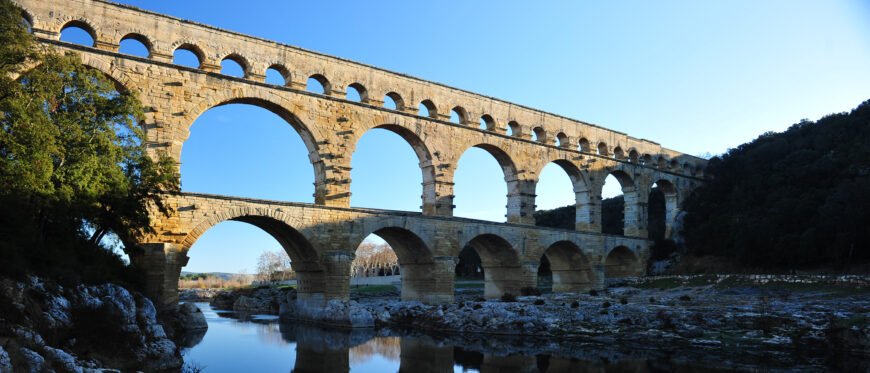 Pont du Gard, Provence, France, late 1st century B.C.E. (photo: Tiberio Frascari, CC0)