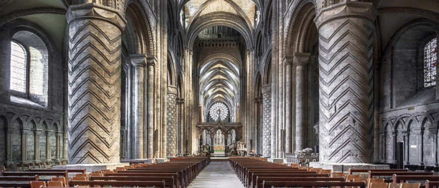 Durham Cathedral (Durham, England), begun c. 1093
