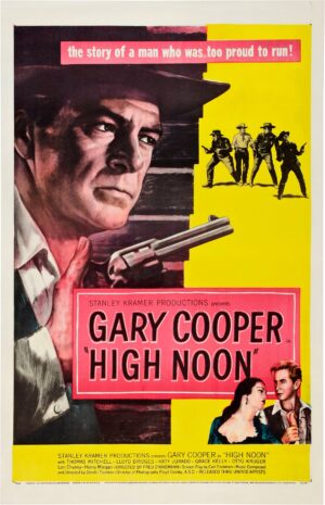 Theatrical poster for the American release of the film High Noon, 1952