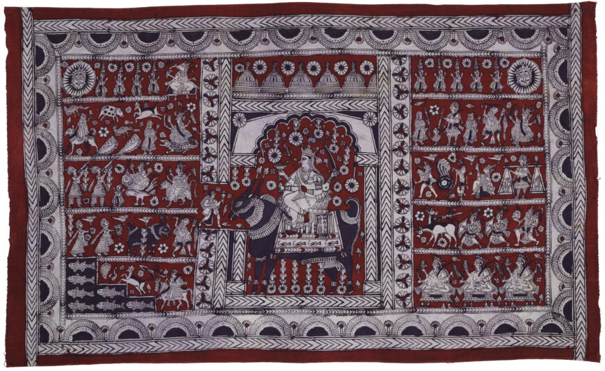 Mata Ni Pachedi, 20th century, cotton, natural dyes, 224 x 136 cm (Museum of Art and Photography, Bengaluru)