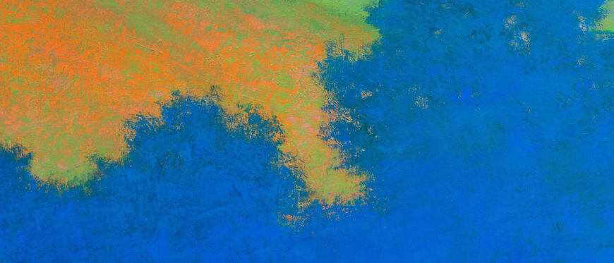 Richard Mayhew, Indigenous Spiritual Space (Ser. No. 7), 1993–94, oil on canvas, 84.5 × 94.6 cm (Georgia Museum of Art, Athens) © Richard Mayhew