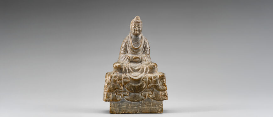 Buddha, mid-6th century (Baekje Kingdom), 13.5 cm high, Treasure 329 (National Museum of Korea)