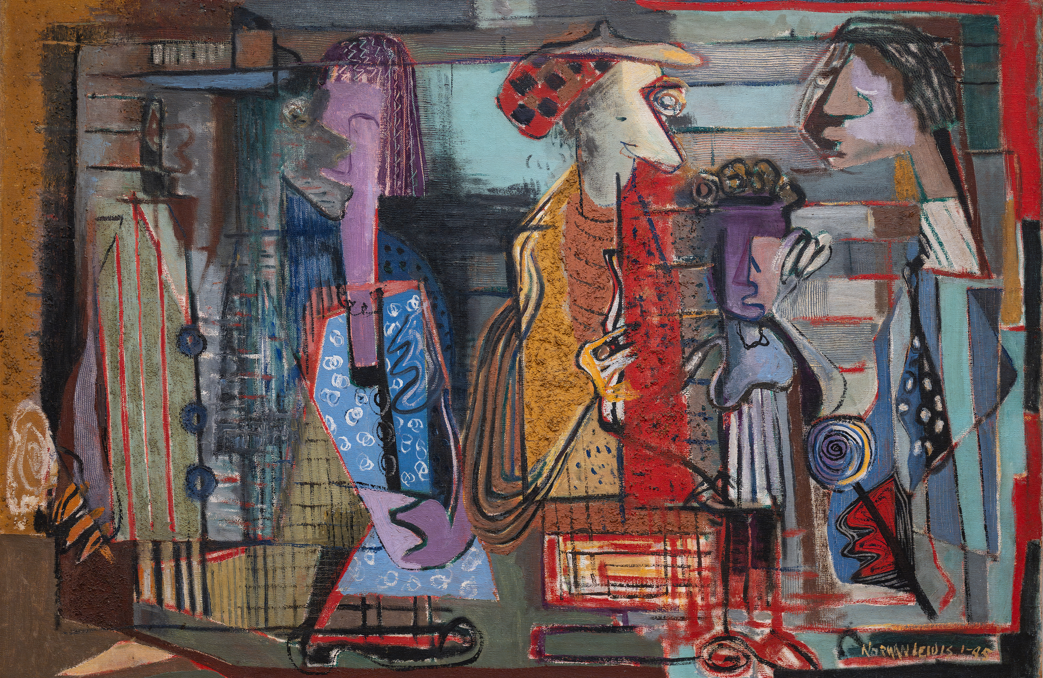 Norman Lewis, <em>Untitled (Subway Station)</em>