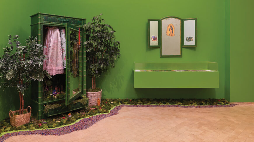 Amalia Mesa-Bains, Chapter II: The Harem and Other Enclosures, 1994, mixed-media installation (owned by Williams College Museum of Art, installed at El Museo del Barrio, 2024; photo: Matthew Sherman) © Amalia Mesa-Bains